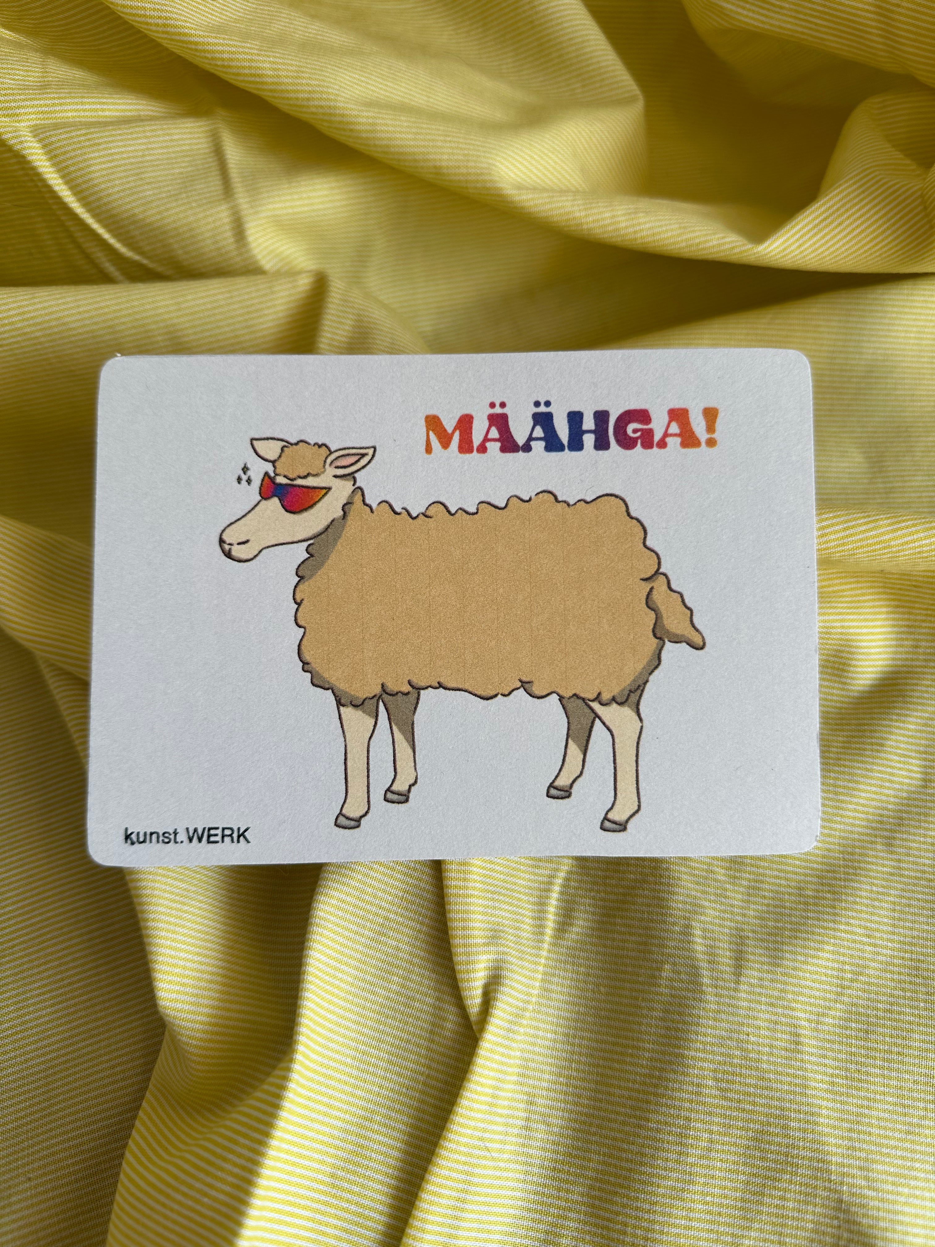 Postkarte „Määhga!“