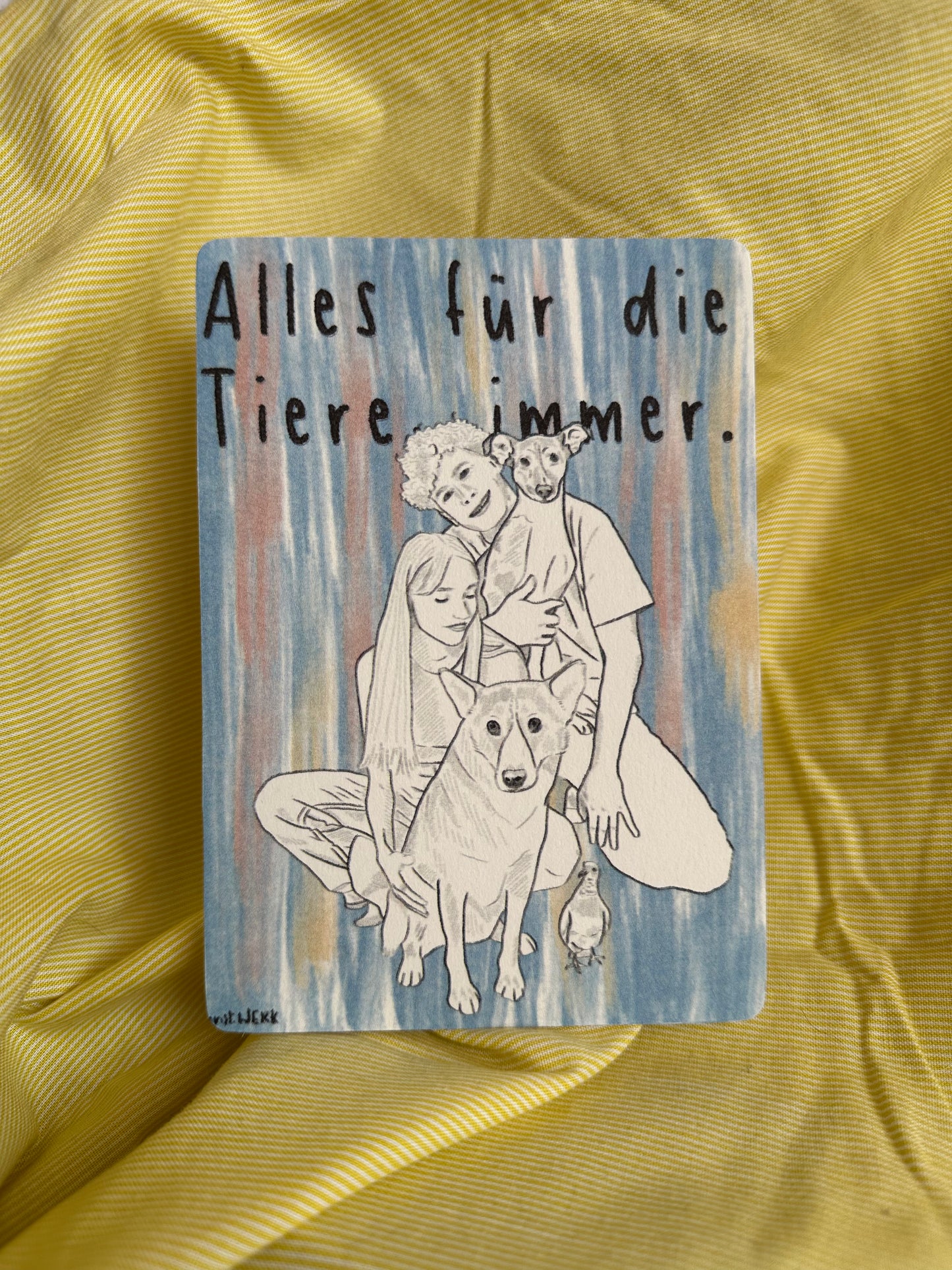 Soli-Postkarte „Alles für die Tiere“