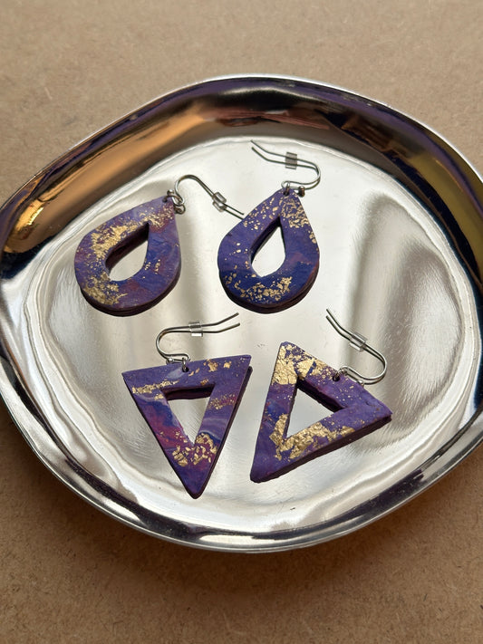 Statement-Ohrringe “Amethyst”